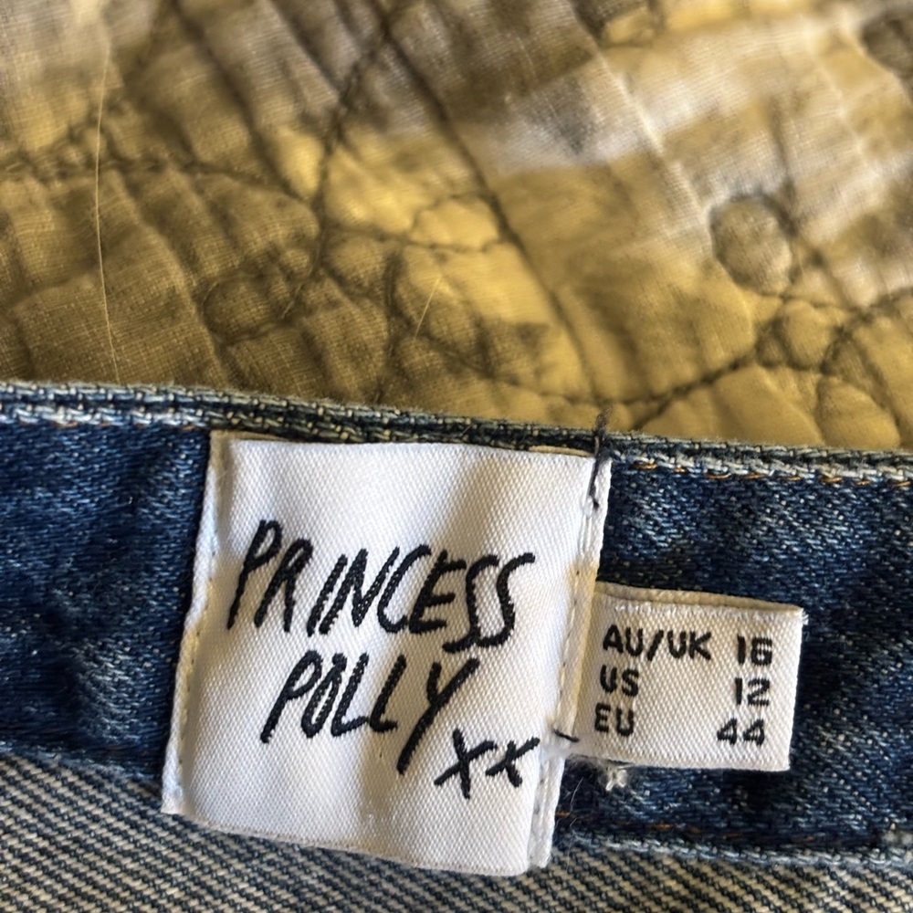 Princess Polly Blue Denim Asymmetrical Tank Top - Picture 9 of 12
